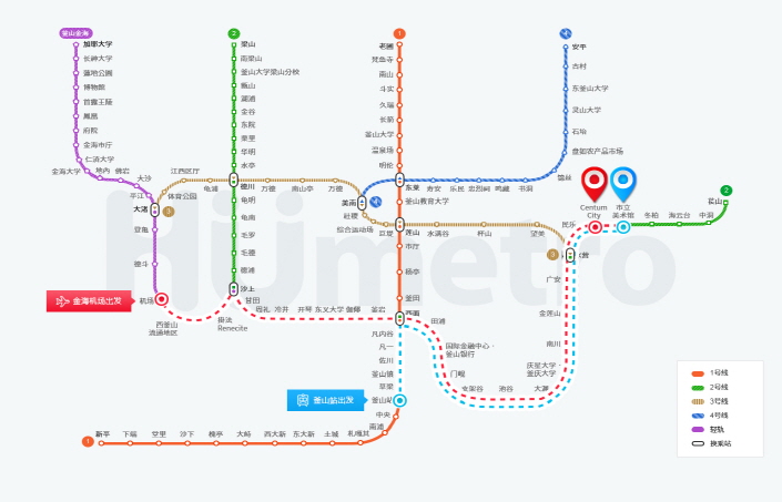 subway map by Chinese